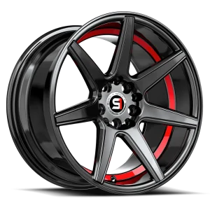 Spec-1 Racing – SP-73 – Black – 17″x7.5″ 42mm – All weather Wheels – SP-7317753542GBRU